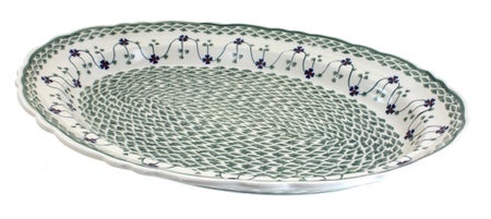 Manufaktura Sage Floral Large Serving Piece — Polish Pottery