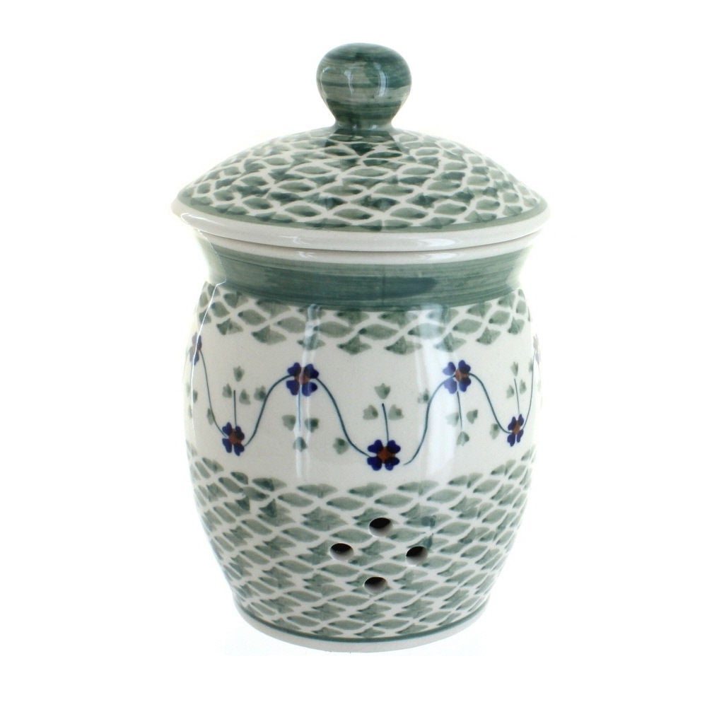 Manufaktura Sage Floral Counter Storage — Polish Pottery