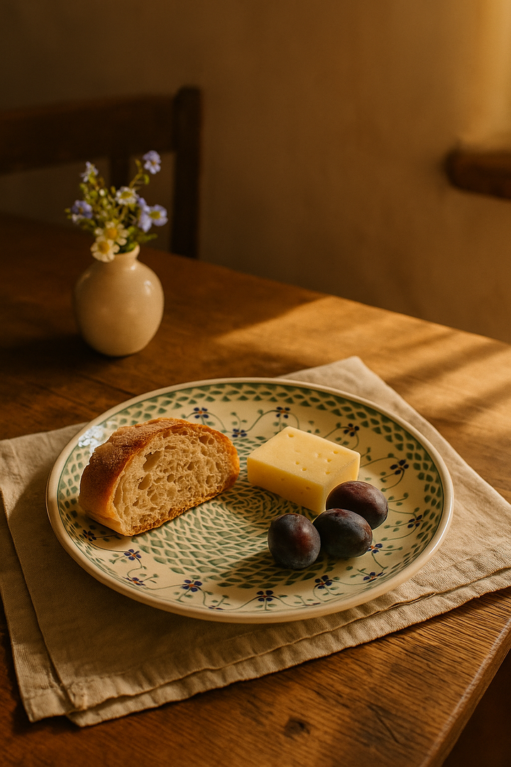 Manufaktura Sage Floral Dining Plates & Bowls — Polish Pottery