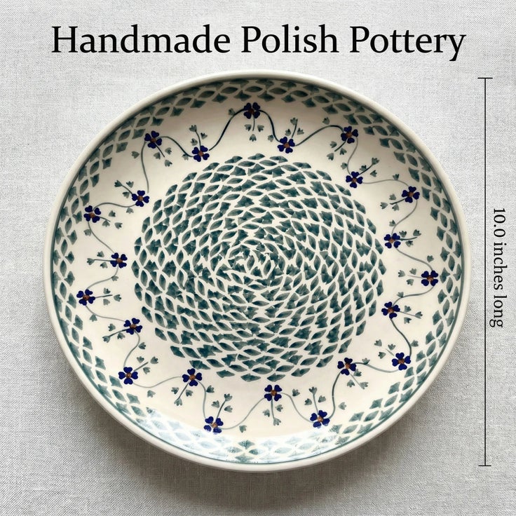 Detail image of Manufaktura Sage Floral Dining Plates & Bowls — Polish Pottery