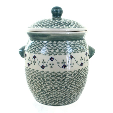 Manufaktura Sage Floral Counter Storage — Polish Pottery