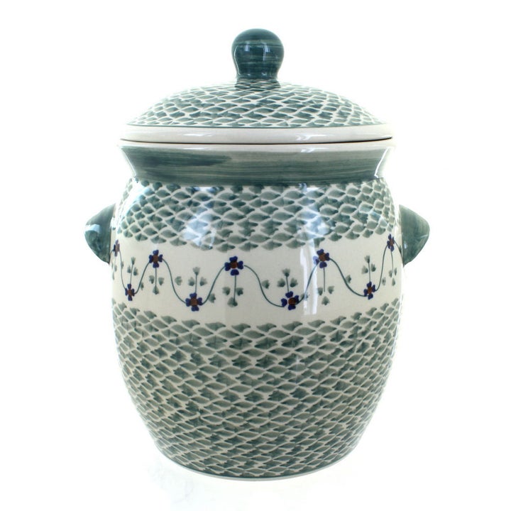 Manufaktura Sage Floral Counter Storage — Polish Pottery