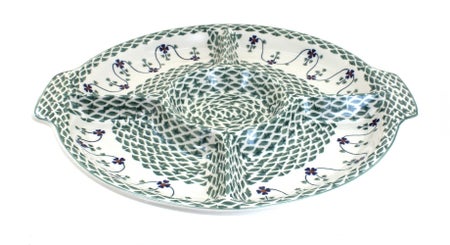 Manufaktura Sage Floral Large Serving Piece — Polish Pottery