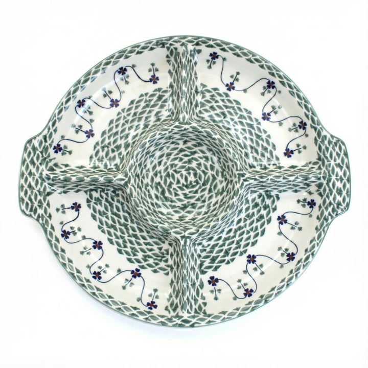 Manufaktura Sage Floral Large Serving Piece — Polish Pottery