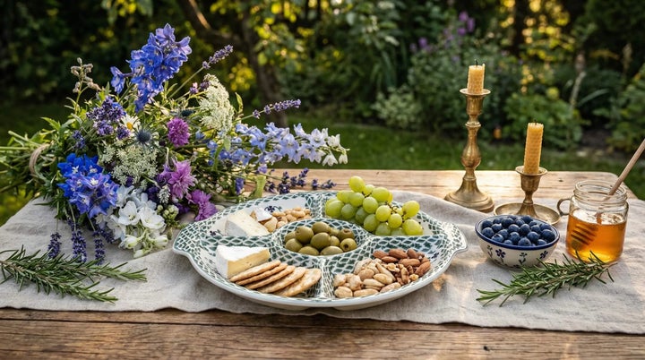 Manufaktura Sage Floral Large Serving Piece — Polish Pottery