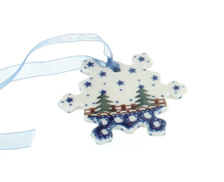 Ceramika Artystyczna Rustic Pines Christmas Ornament — Polish Pottery