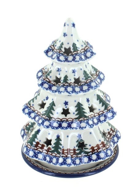 Ceramika Artystyczna Rustic Pines Luminary — Polish Pottery