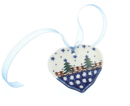 Ceramika Artystyczna Rustic Pines Christmas Ornament — Polish Pottery