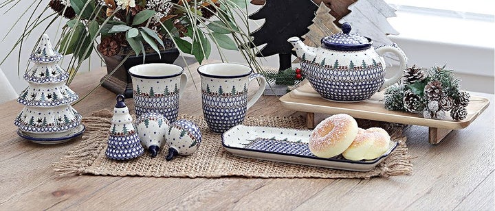 Ceramika Artystyczna Rustic Pines Christmas Ornament — Polish Pottery