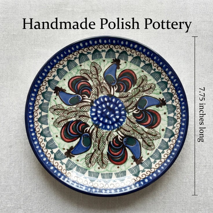 Detail image of Ceramika Artystyczna Rooster Row Dining Plates & Bowls — Polish Pottery