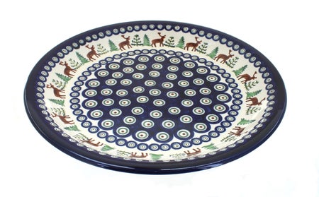 Zaklady Reindeer Pine Dining Plates & Bowls — Polish Pottery