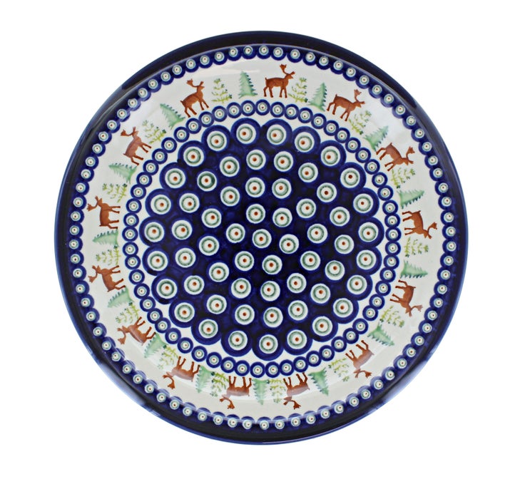 Detail image of Zaklady Reindeer Pine Dining Plates & Bowls — Polish Pottery
