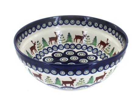 Zaklady Reindeer Pine Dining Plates & Bowls — Polish Pottery