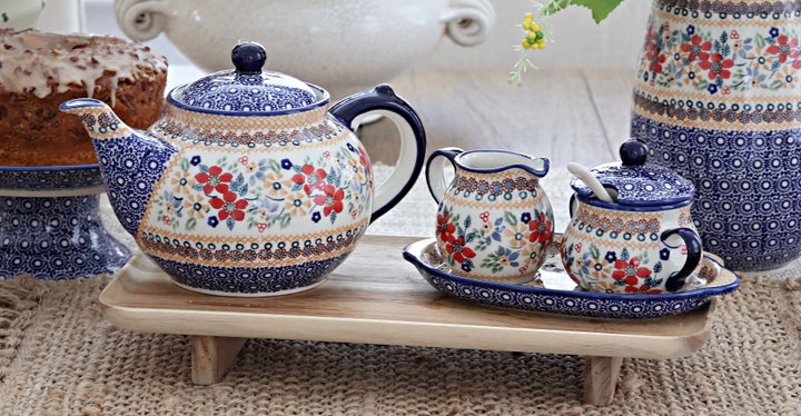 Manufaktura Red Daisy Coffee & Tea Accessories — Polish Pottery
