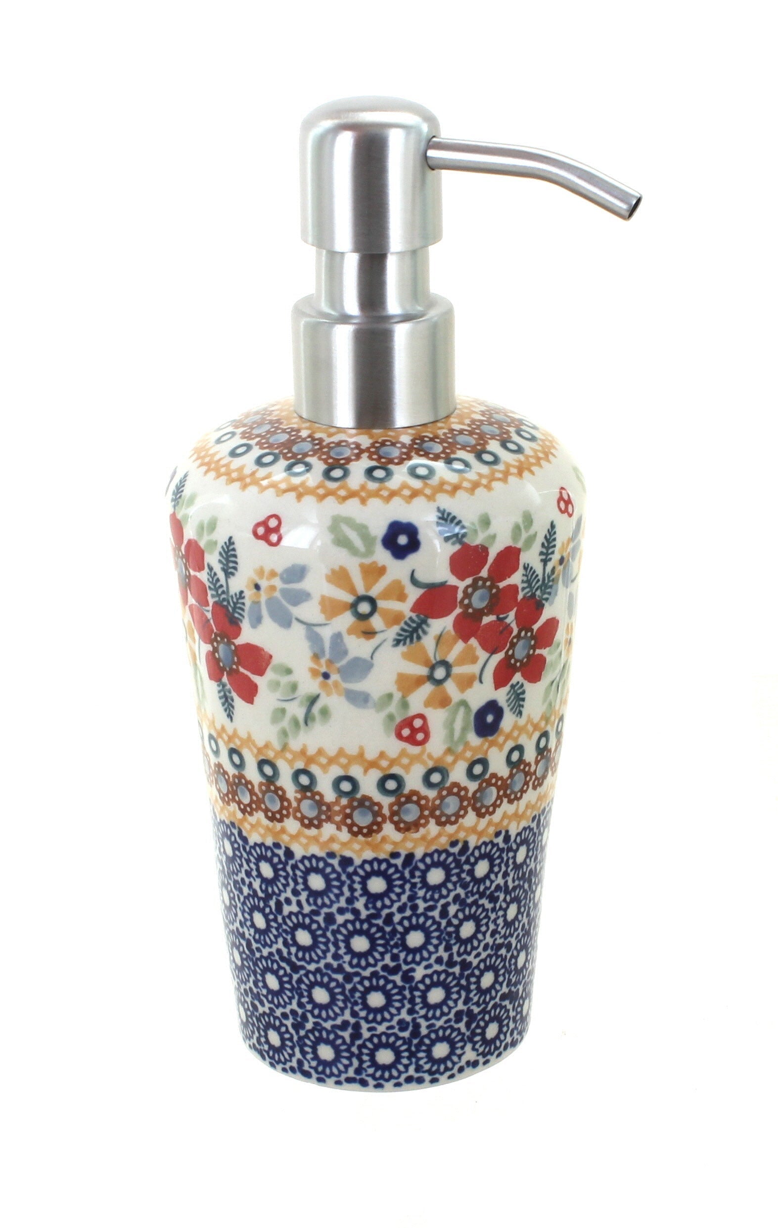 Manufaktura Red Daisy Bathroom Accessories — Polish Pottery
