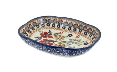 Manufaktura Red Daisy Bathroom Accessories — Polish Pottery