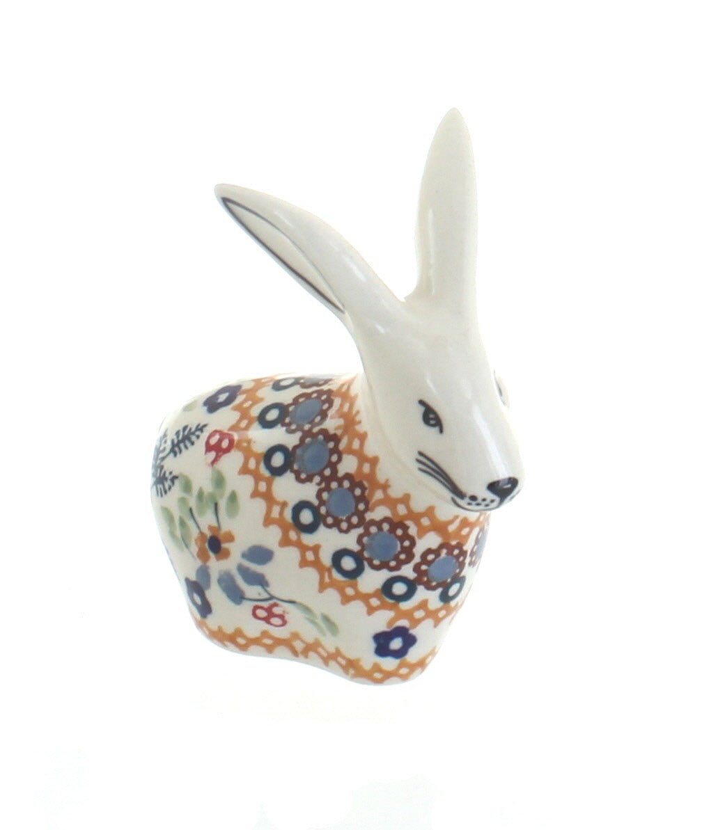 Manufaktura Red Daisy Figurine — Polish Pottery