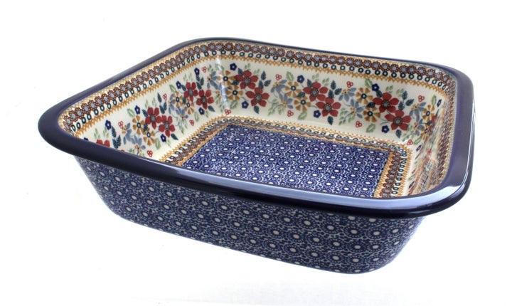 Manufaktura Red Daisy Large Bakeware — Polish Pottery