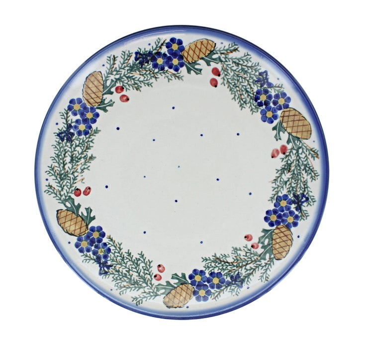 Detail image of WR Unikat Pinecone Dining Plates & Bowls — Polish Pottery