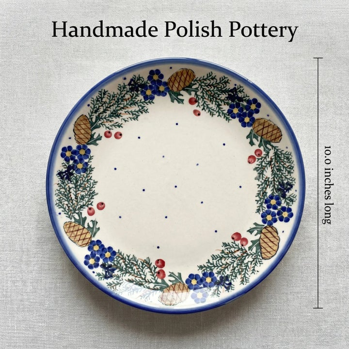 WR Unikat Pinecone Dining Plates & Bowls — Polish Pottery