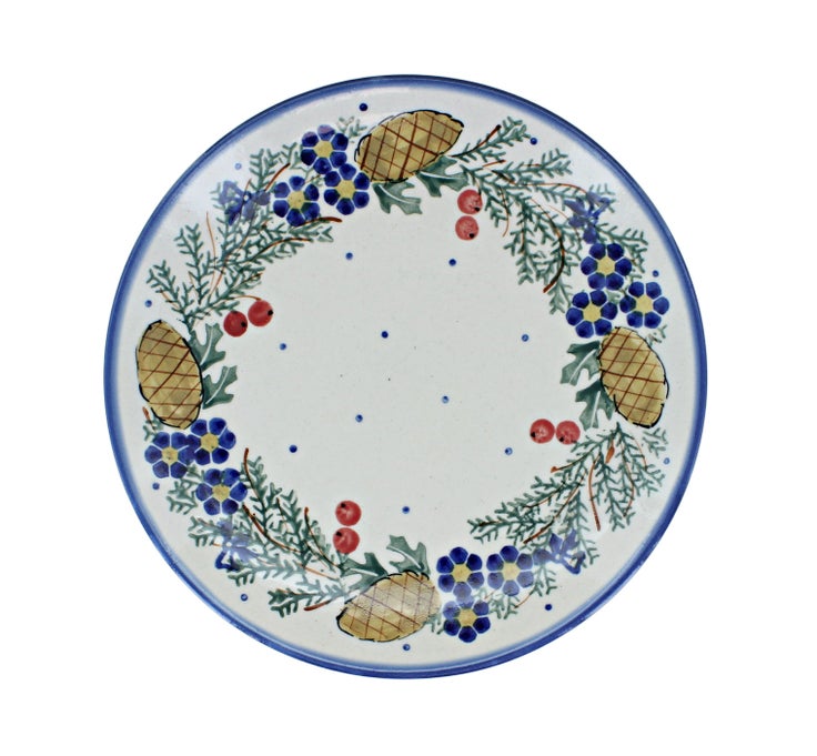 Detail image of WR Unikat Pinecone Dining Plates & Bowls — Polish Pottery