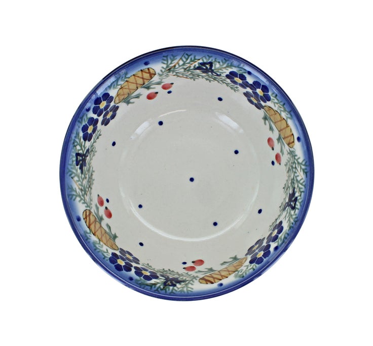 Detail image of WR Unikat Pinecone Dining Plates & Bowls — Polish Pottery