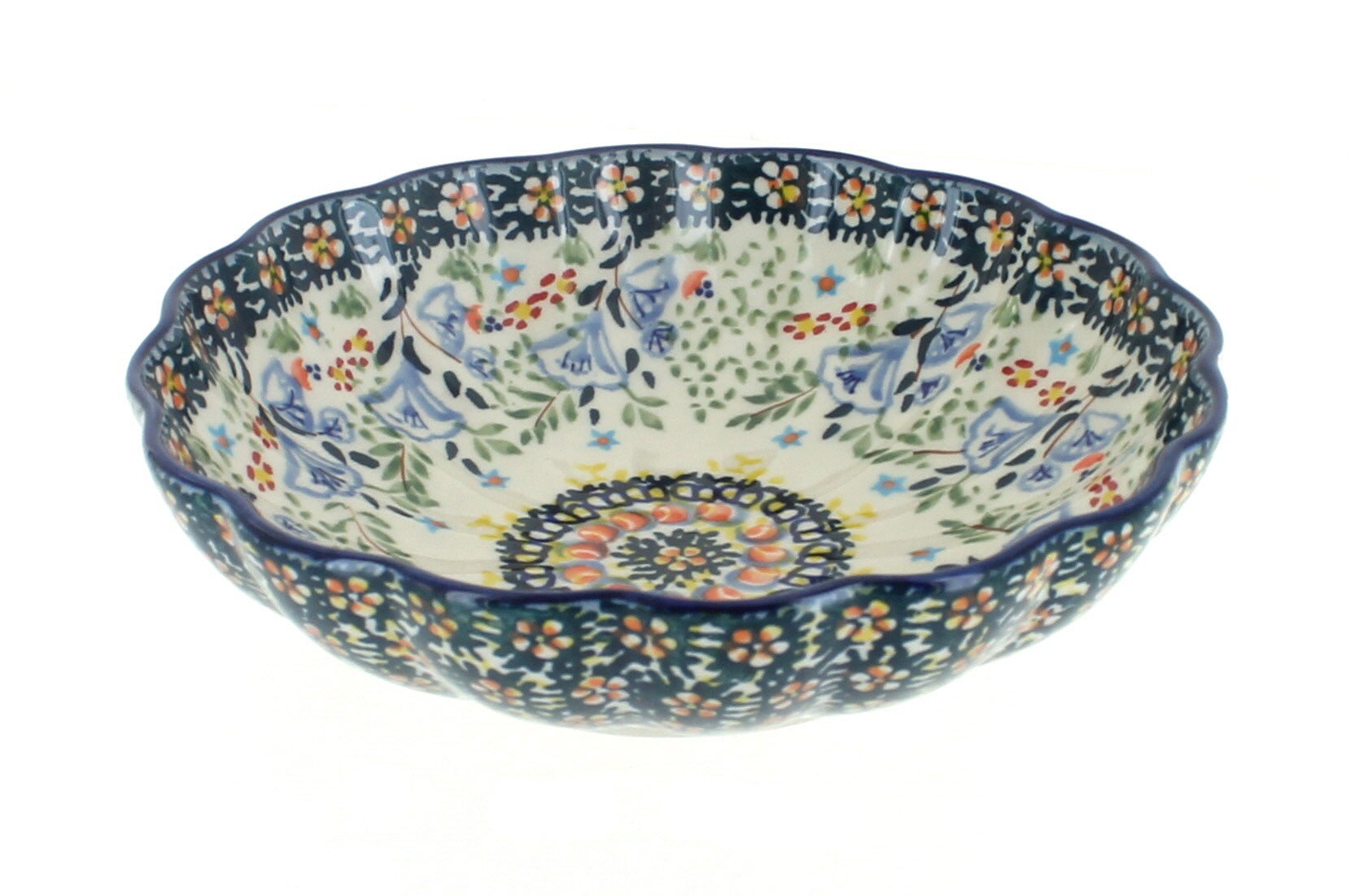 Manufaktura Periwinkle Small Serving Piece — Polish Pottery
