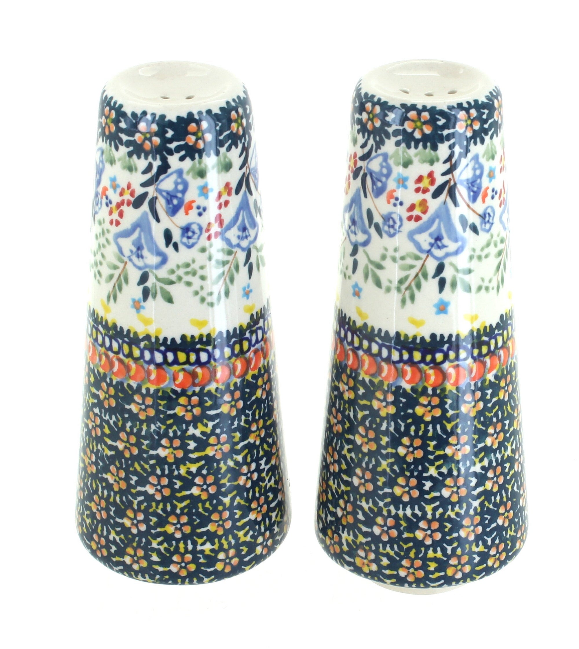 Manufaktura Periwinkle Salt & Pepper Shaker — Polish Pottery