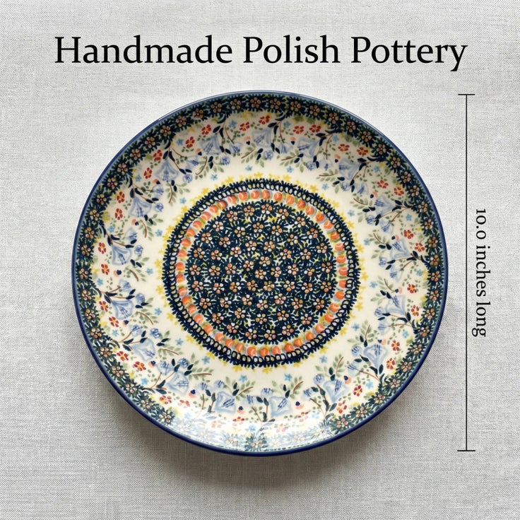 Detail image of Manufaktura Periwinkle Dining Plates & Bowls — Polish Pottery