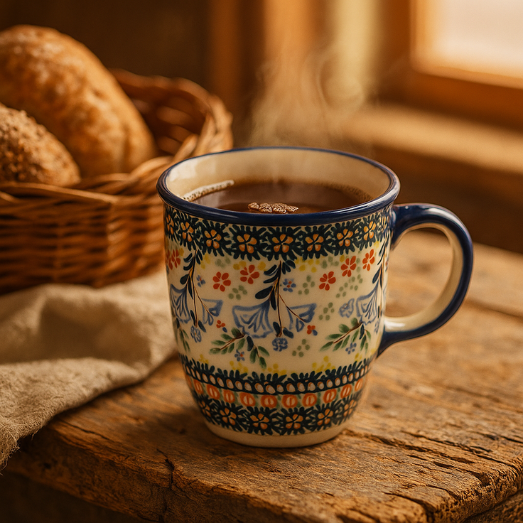 Detail image of Manufaktura Periwinkle Mug — Polish Pottery