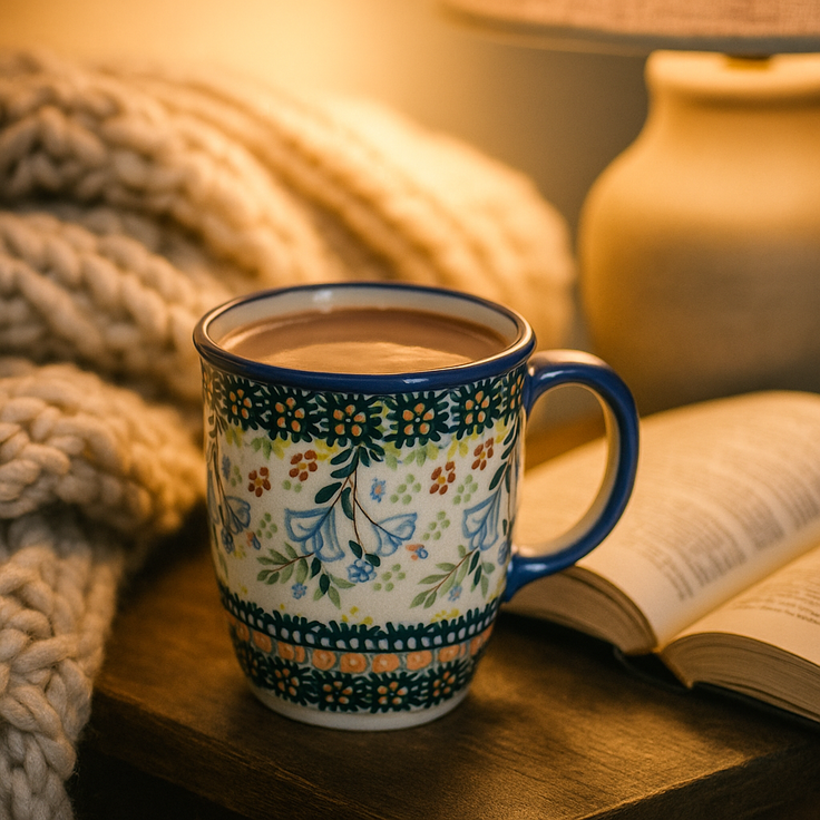 Detail image of Manufaktura Periwinkle Mug — Polish Pottery