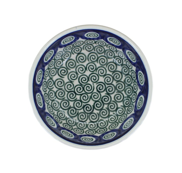 Ceramika Artystyczna Peacock Swirl Dining Plates & Bowls — Polish Pottery