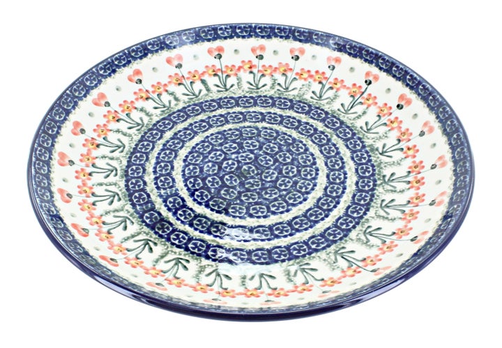 Ceramika Artystyczna Peach Posy Dining Plates & Bowls — Polish Pottery
