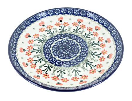 Ceramika Artystyczna Peach Posy Dining Plates & Bowls — Polish Pottery