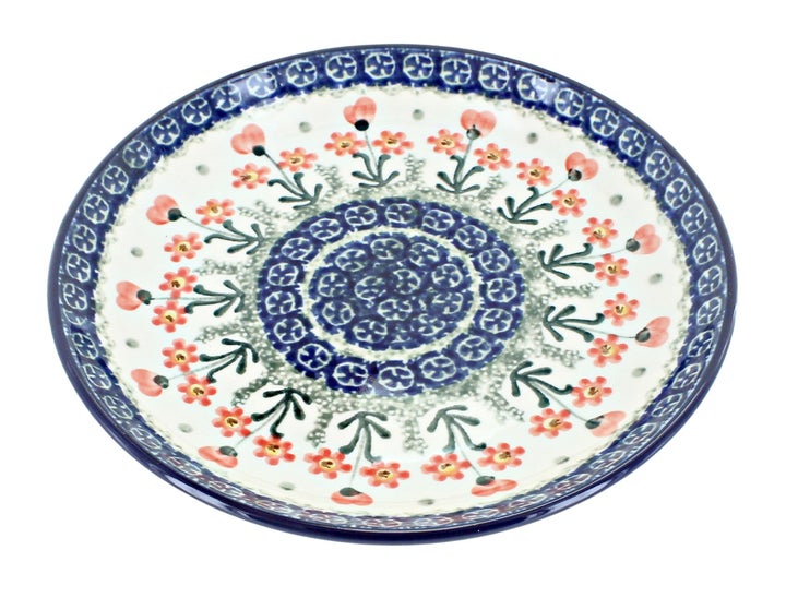 Ceramika Artystyczna Peach Posy Dining Plates & Bowls — Polish Pottery