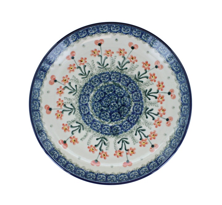 Ceramika Artystyczna Peach Posy Dining Plates & Bowls — Polish Pottery