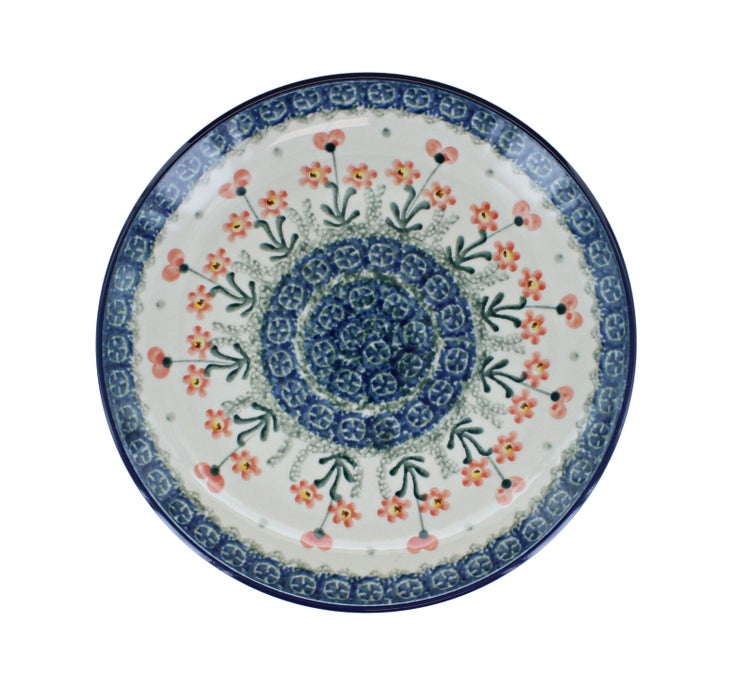 Detail image of Ceramika Artystyczna Peach Posy Dining Plates & Bowls — Polish Pottery