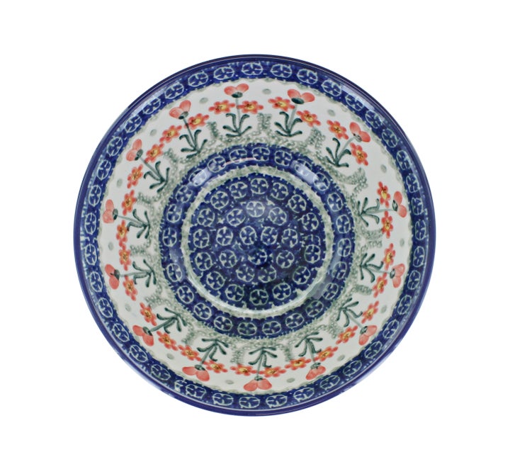 Ceramika Artystyczna Peach Posy Dining Plates & Bowls — Polish Pottery