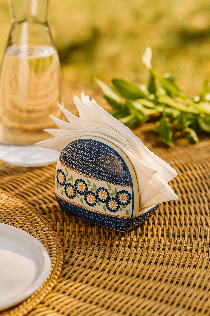 Detail image of Manufaktura Peach Blossom Dining Accessories — Polish Pottery