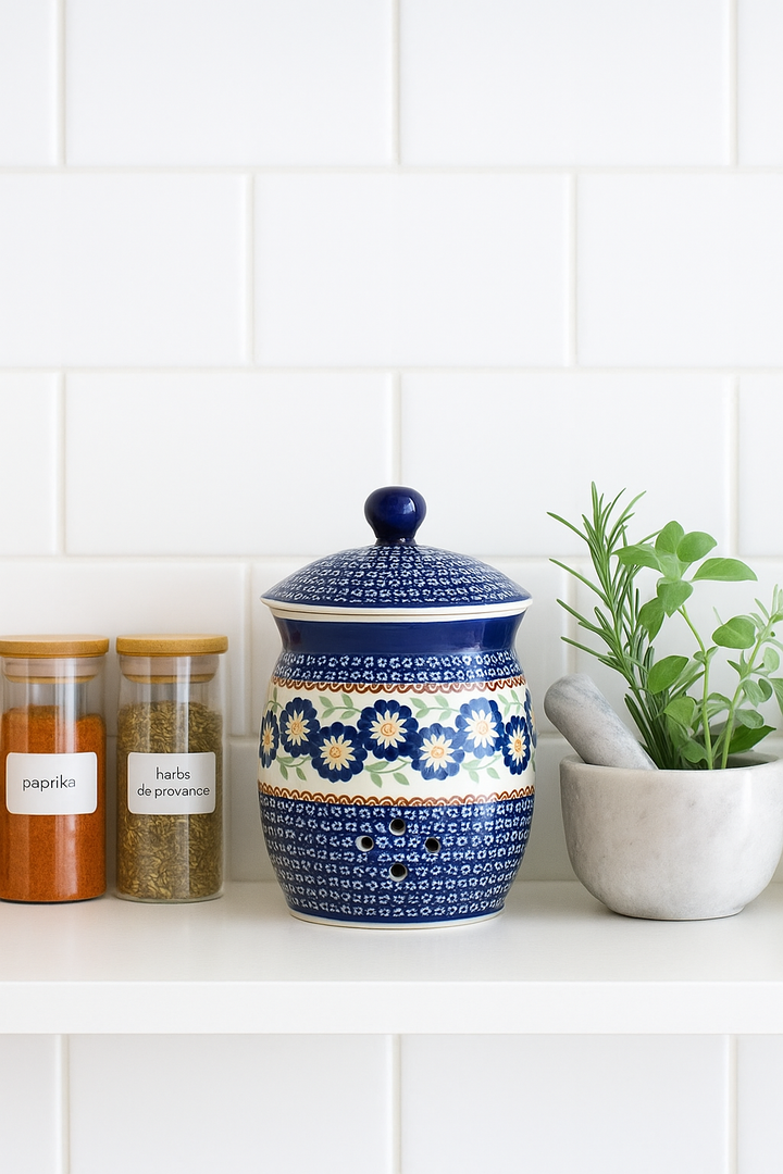 Manufaktura Peach Blossom Counter Storage — Polish Pottery