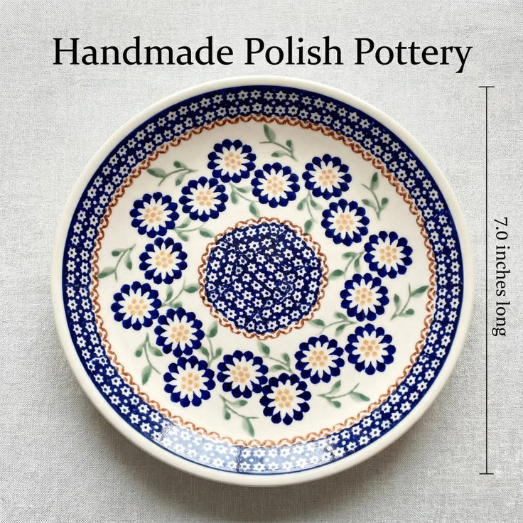 Detail image of Manufaktura Peach Blossom Dining Plates & Bowls — Polish Pottery