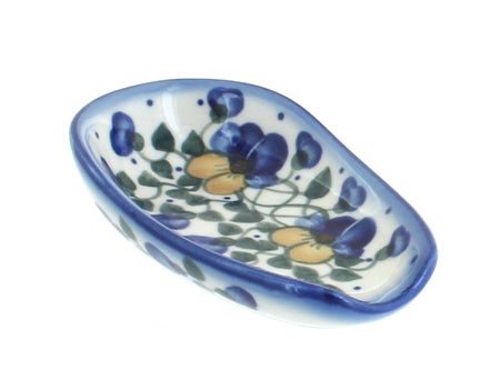 WR Unikat Pansies Countertop Accessories — Polish Pottery