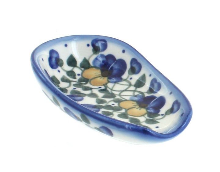 WR Unikat Pansies Countertop Accessories — Polish Pottery