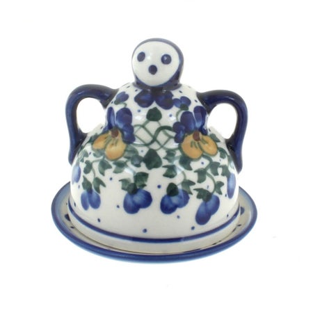 WR Unikat Pansies Countertop Accessories — Polish Pottery