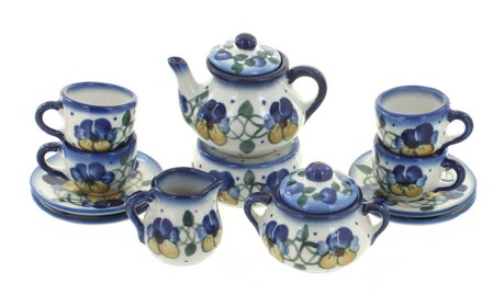 WR Unikat Pansies Décor — Polish Pottery