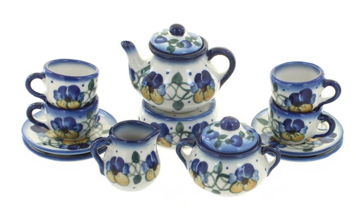 WR Unikat Pansies Décor — Polish Pottery
