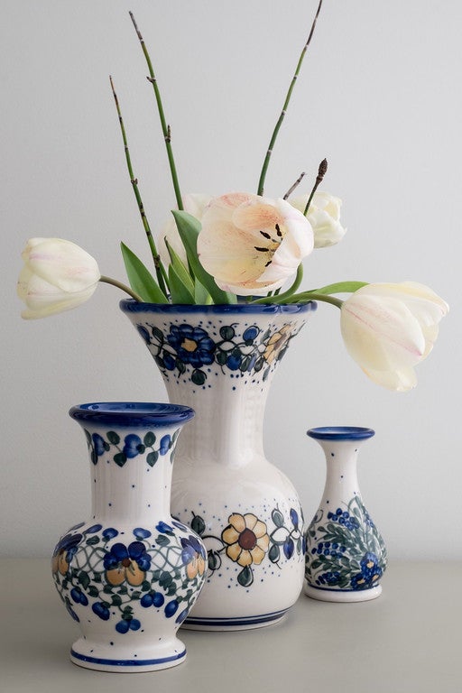Detail image of WR Unikat Pansies Décor — Polish Pottery