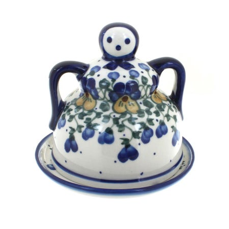 WR Unikat Pansies Countertop Accessories — Polish Pottery