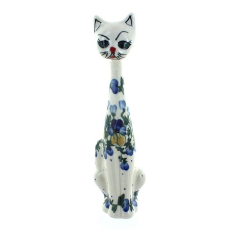 WR Unikat Pansies Figurine — Polish Pottery