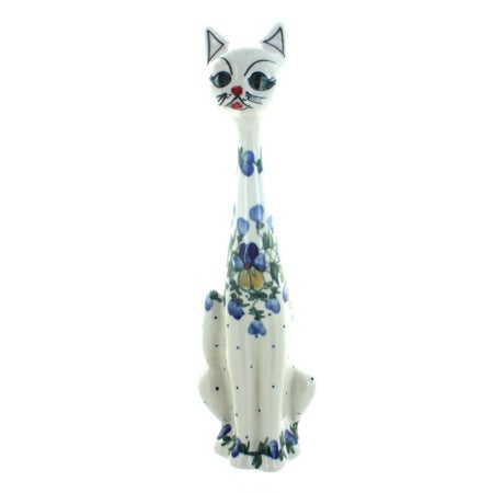 WR Unikat Pansies Figurine — Polish Pottery